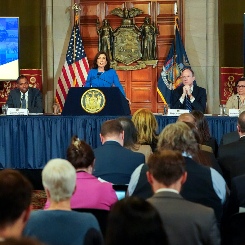 Migrant Costs Help Push New York State’s Budget to $233 Billion